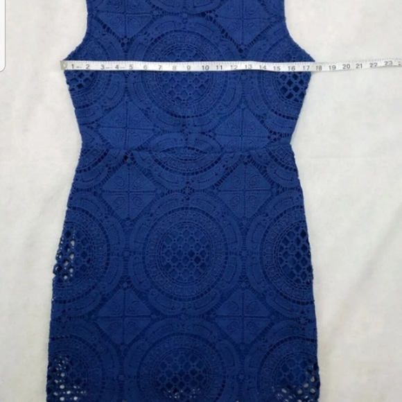Shinestar Dress Blue Crochet - Picture 6 of 8